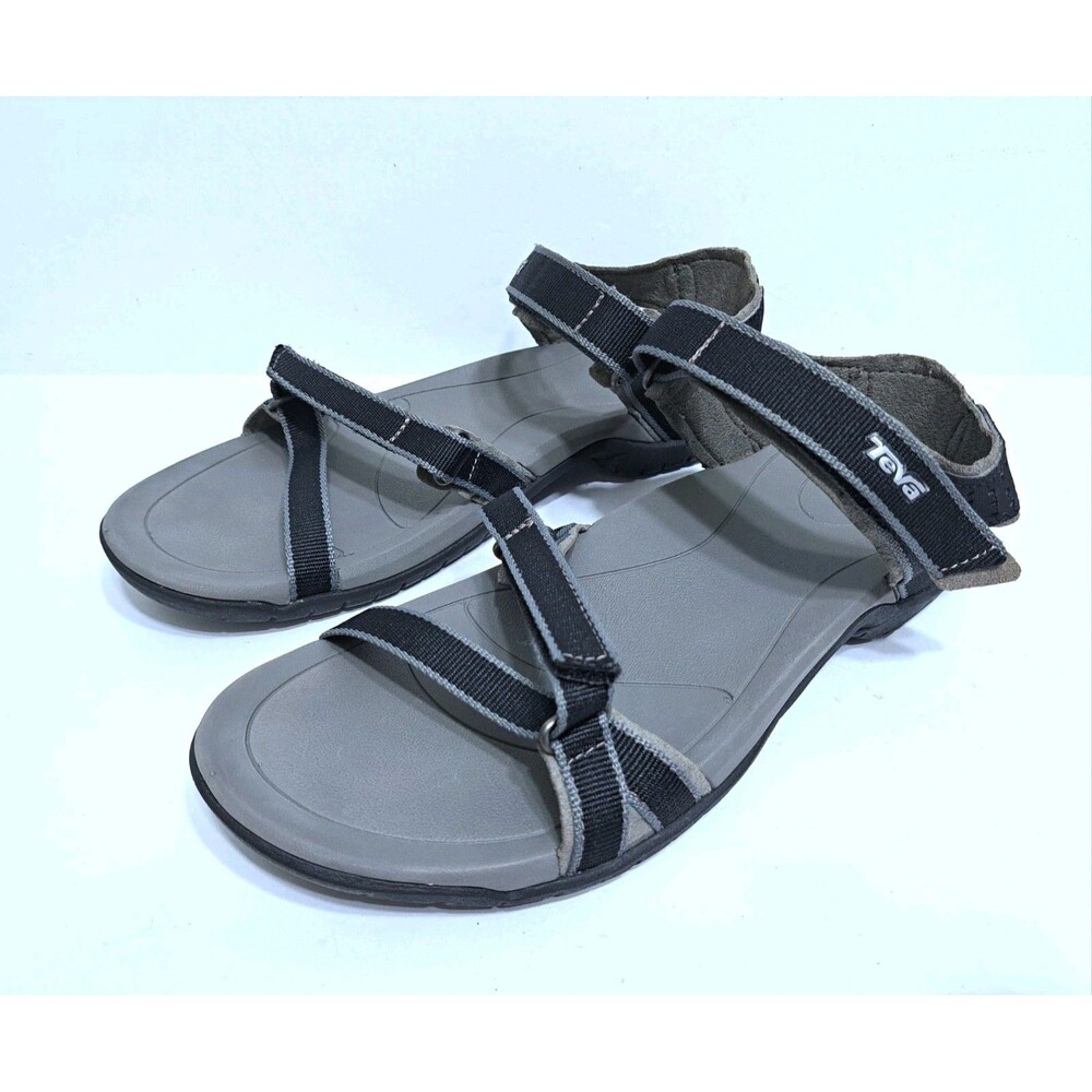 Teva Verra Women's Size 8 Strappy Sandals Hiking Beach Trail Black Gray